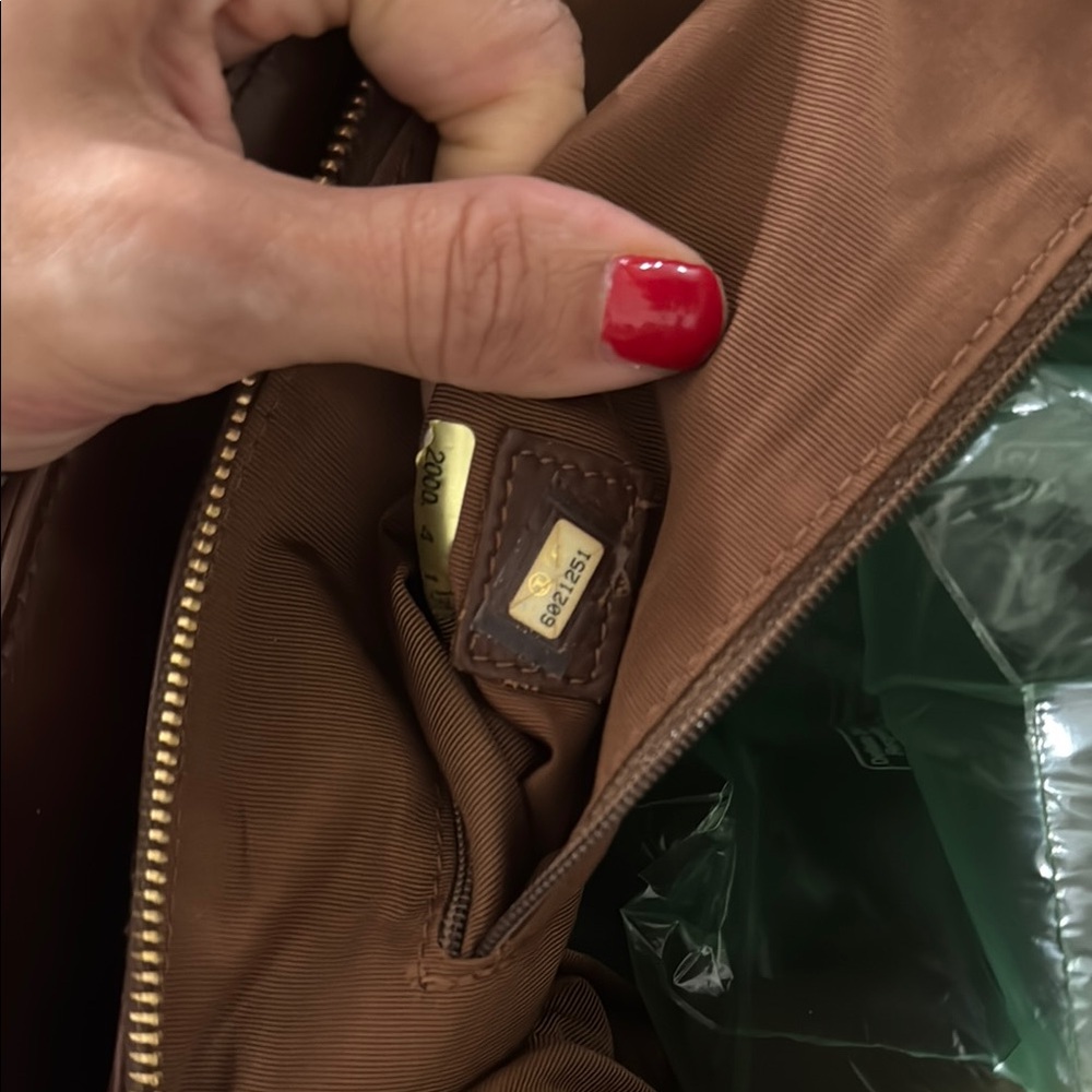 Chanel Brown and Tan Tote Bag with Resin Chain Straps - Picture 10 of 10